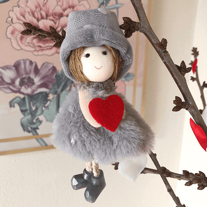 Handmade love dolls with heart