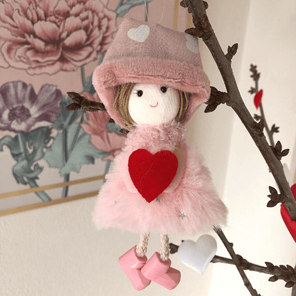 Handmade love dolls with heart