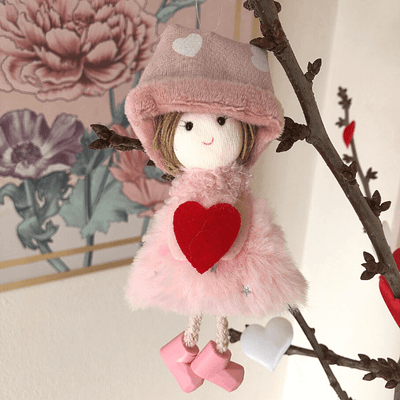 Handmade Valentine's Dolls