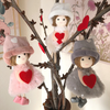 Handmade Valentine's Dolls