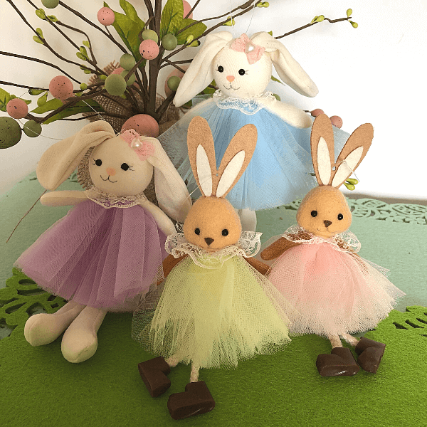 Handmade Easter bunnies – for joyful Easter memories