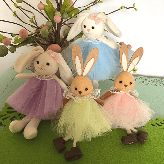 Handmade Easter bunnies – for joyful Easter memories