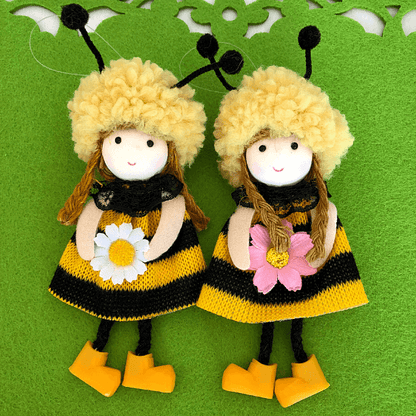 Handmade Hanging Bee Ornaments