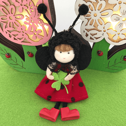 Handmade ladybug dolls – for good fortune & cheer
