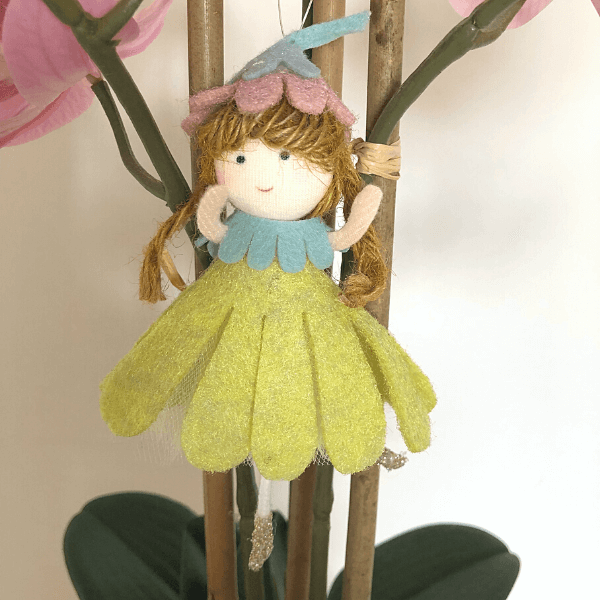 Handmade flower doll ornaments - for springtime smiles & warmth