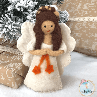 Handmade Wool Felt Angels Fairies