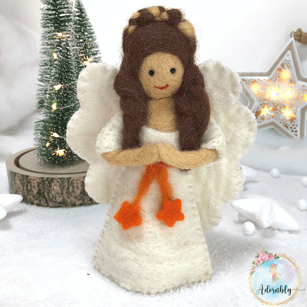 Handmade wool felt angels – for love & serenity