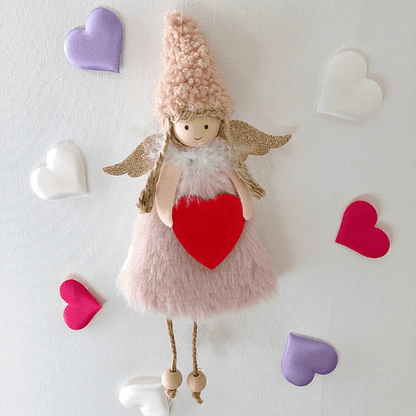 Handmade love dolls with heart