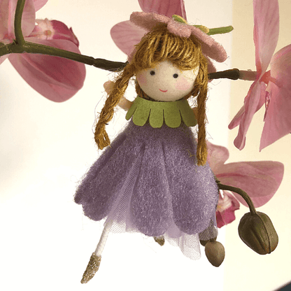 Handmade flower doll ornaments - for springtime smiles & warmth