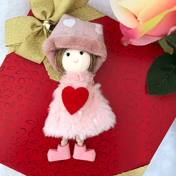 Handmade love dolls with heart