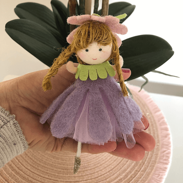 Handmade flower doll ornaments - for springtime smiles & warmth