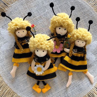 Bee Hive Decor,Jute Hanging Bee Tiered Tray Decor,Cute Handmade