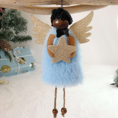 Handmade Christmas Brown Angels
