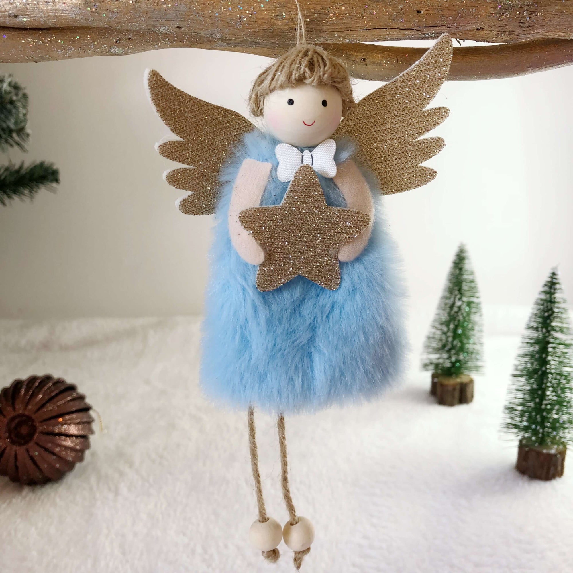 Dropship 2Pcs Angel Christmas Ornaments Hanging Ballerina Girl Plush Xmas  Tree Doll Handmade Plush Pendants Hanging Home Decorations Holiday Decor to  Sell Online at a Lower Price | Doba
